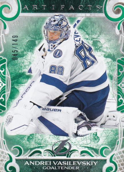 insert karta ANDREI VASILEVSKIY 24-25 Artifacts Goalies Emerald /149